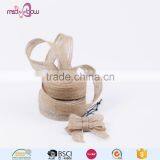 New Design Natural Jute Burlap Ribbon Bows for Christmas Gift thumbnail-2