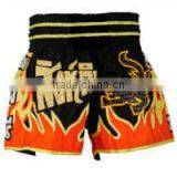 Black-Yellow & Orange Color Boxing Shorts thumbnail-1