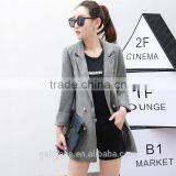 Custom Design Ladies Korean Fashion Linen Jackets Loose Fit Casual Jackets thumbnail-3