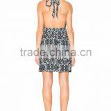 Halter Neck Wrap Sexy Dress Fashion Printed Elegant Women Dress thumbnail-2