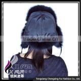 CX-C-38A Fashion Winter Fur Hat Genuine Quality White Ladies Fox Fur Hats thumbnail-5