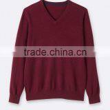 High Quality Men's V-neck Cashmere Sweater (BKNM13) thumbnail-4