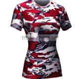 Women Sports Compression Short Sleeves T-shirt thumbnail-1