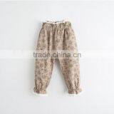 Girl Pants Lovely Kid Pants Little Flower Printed Pants for Girls thumbnail-2