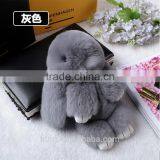 Rex Keychain Play Dead Rabbit Cute Doll Pendant Key Bag Pom Pom Toy Doll Car Keychain thumbnail-5