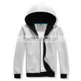 OEM Cheap Custom Heavy Thick Mens Cotton Polyester Fleece Zip Up Sweatshirt and Hoodies thumbnail-3