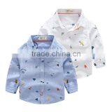 S33414W Boy's Shirts Casual Turn-down Collar Carton Cotton Shirts thumbnail-1