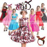 Pinup Swing Evening Party Wedding Prom Rockabilly 50s Vintage Dress thumbnail-4