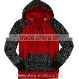 Custom Mens Long Sleeve Heather Contrast Two Color Sports Hoodies /sweatshirts HS00158 thumbnail-1