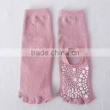 Custom Design Women Yoga Pilate Reformer Yoga Socks With Grips /latex Socks/yoga Toe Sock thumbnail-2