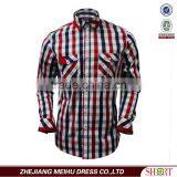 2017 Latest Plaids Mens Shirtslong Sleeves With Two Pockets thumbnail-2
