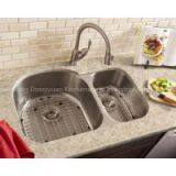 Stainless Steel double Bowls undermount  7030 Drawn Sink