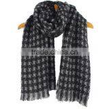 Women Soft Fringe Winter Plaid Cashmere Scarf thumbnail-2