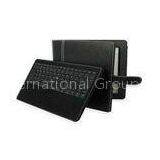 3.7V Leather Detachable Leather IPad Keyboard Case With Rechargeable Battery