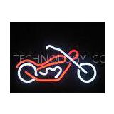 colorful 110V / 220V Glass Tube Neon Lights Bike / Gameroom neon sign