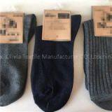 3-PK Mens Solid Rib Athletic Sports Crew Socks