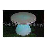 Colorful Appealing Round LED Pub Table With Lithium Battery For Disco / Cinema