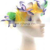 Rose Flower Lei Garland Rose Headband Silk Headband Lei Headband Kauai Headband thumbnail-1