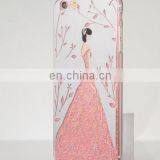 Wedding Dress Girl Design Shining Bling Crystal TPU+PC Phone Case IMD Mobile Accessories For IPhone 7 7 Plus thumbnail-6