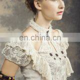 Steampunk Long Sleeve Shirt With Choker-collar thumbnail-6