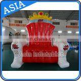0.6mm PVC High Quality Inflatable King Throne Chair, Inflatable Outdoor/birthday Chair With Good Price