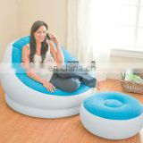 Inflatable Lounge Sofa Chair With Foot Stool