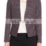 MIKA2240 V-neck Tweed Jacket