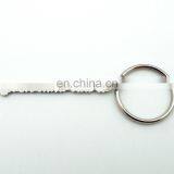 Unique Custom Design Low Price Metal Silver Alphabet KEY CHAIN KEY RING thumbnail-2