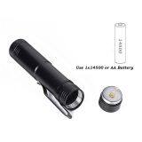 LED Flashlight 4 Modes Work Light Lamp Waterproof Lanterna Pocket Aluminum Torch For Hiking Camp With Pen Clip Lamp thumbnail-4