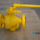 API6D Pipeline WCB or CF8 Flange Trunnion Ball Valve thumbnail-5