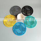 Black Color Portable Grey Acrylic Cup Coaster Placemat Coastersmize Felt Coasters thumbnail-5