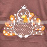 New Autumn Baby Girls Top Ruffle Flower Pants Suits Boutique Outfits White Thanksgiving Turkey Clothes thumbnail-5