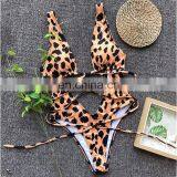 Leopard One Piece Transparent Bathing Suit Woman Swimming Bikini Girls Swimwear thumbnail-1