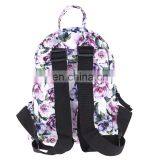 New Arrival 9inch Mini Backpack Girls Small Travel Bag With Romantic Purple Rose Image thumbnail-5