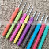 Sweater Needle Crochet Tool New Rainbow Soft Handle Plastic Alumina Crochet Hooks Set of 8PCS thumbnail-5