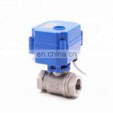 New Product OEM Normal Close Solenoid Motorized Automatic Control Valve With Signal Feedback for Water Leakage Detector thumbnail-2
