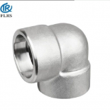 Carbon Steel A105 90 Degree Elbow SW NPT BSPT Forged Steel Pipe Fitting thumbnail-2
