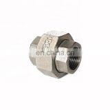 1/2 Inch 304 CF8 Forged Stainless Steel Pipe Fitting SS Union Connector thumbnail-5