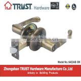 6422AB-BK:TRUST ANSI Grade 3 Tubular Privacy Lever Lock