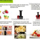 Reasonable Price 2 in 1 Design Vegetable Slicer and Frozen Fruit Maker Frozen Dessert Maker Ice Cream Maker