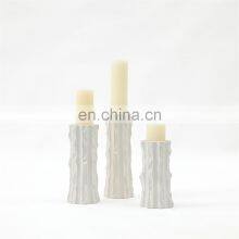 minimalist ceramic cylinder black white Candle Holder for home