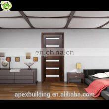 Modern Fancy Prehung Bathroom Walnut Internal Doors With Glass American Style Apartment Solid Wood Door thumbnail-2