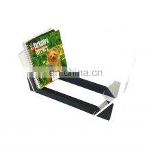 Акционный премиум подставка-держатель для виниловых пластин из цельного дерева с кристальным акриловым стеллажом для демонстрации