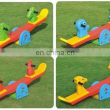 Hot Sale Children School Double Seats Plastic Indoor Toddler Cartoon Animal Seesaw for Kids thumbnail-2