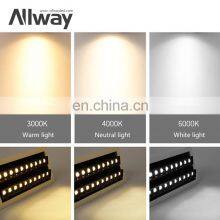 Anti Glare Tri Color Rectangular Shape Duo Line 2*20W LED Linear Down Lighting System thumbnail-5