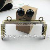 Big Candy Kiss Lock Bronze Color Metal Purse Frame for Sew-in Purse