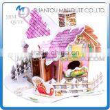Mini Qute Angel Cabin Building Blocks 3d Paper Puzzle Diy Model Cardboard Jigsaw Puzzle Game Educational Toy NO.B368-2