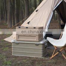 60L Large Capacity Camping Folding Box Multi-function Storage Container Plastic Storage Box Food Container thumbnail-1