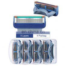 No Disposable 5 Blades Razor Blade For Men Shaving Factory Price Replacement Cartridge For Men Personal Care thumbnail-3