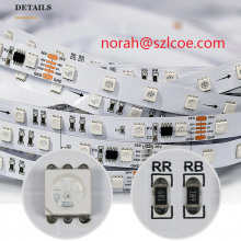 LC8806S Digital Led Light Strip DC36V 54leds/m Magic Color 30m/reel Smart Control Light Strip thumbnail-2